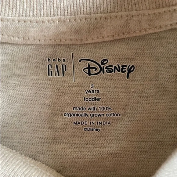 Baby Gap Disney Minnie Mouse Kids Tee - Cream and Pink. Size 3 - Picture 2 of 5